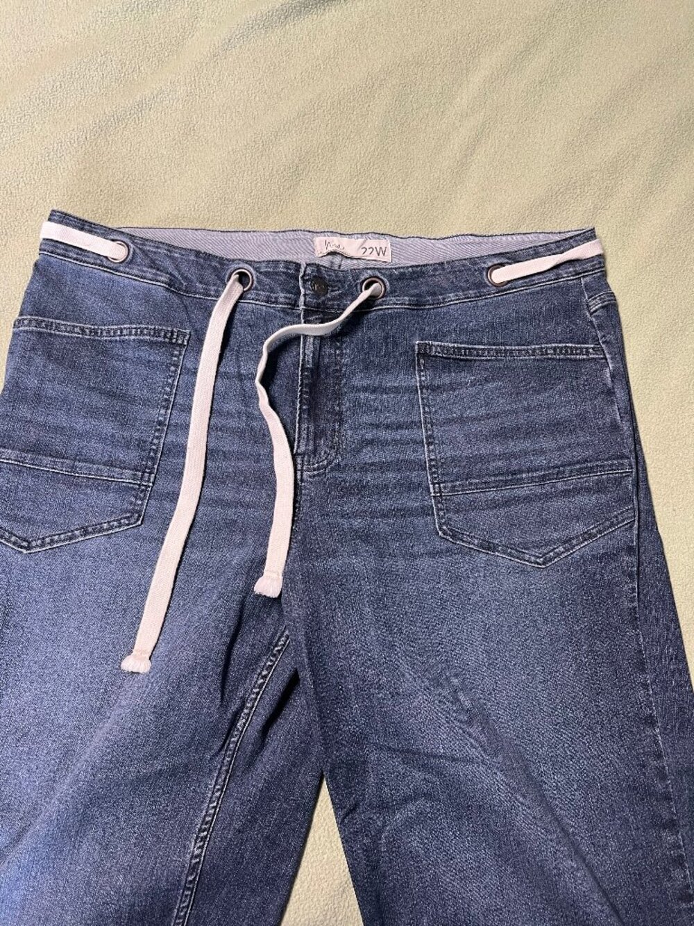 Me by Jennie Garth Regular Ankle Slight Barrel Jeans- Indigo